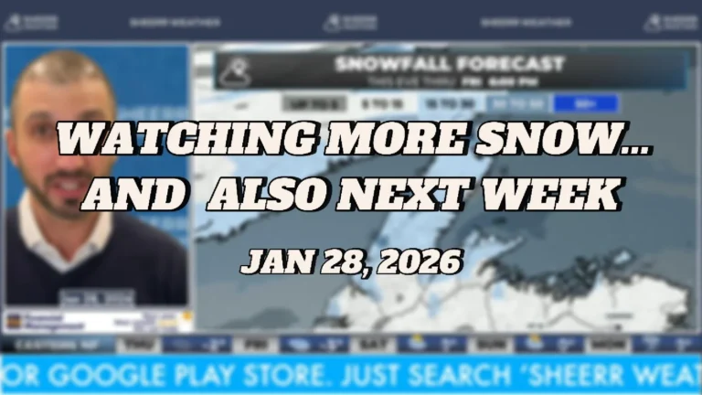 Snow Continues In Parts of Labrador and northern Newfoundland through Friday…
