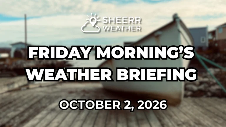 Friday Morning’s Weather Briefing — October 2, 2026