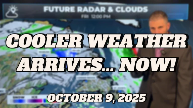 The Warm Party Is Over Thanks To A Potent Cold Front