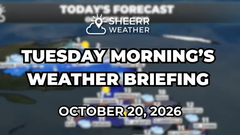 Tuesday Morning’s Weather Briefing — October 20, 2026