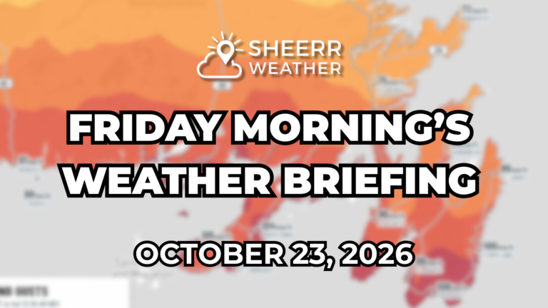 Friday Morning’s Weather Briefing — October 23, 2026