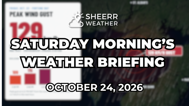Saturday Morning’s Weather Briefing — October 24, 2026