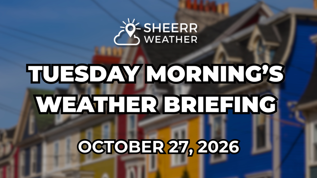 Tuesday Morning’s Weather Briefing — October 27, 2026