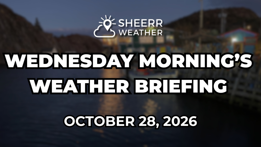 Wednesday Morning’s Weather Briefing — October 28, 2026