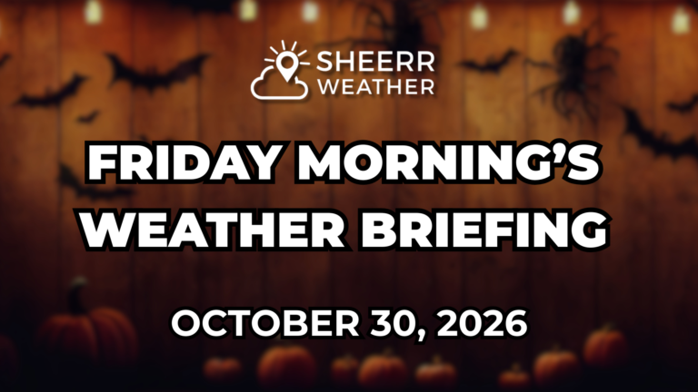 Friday Morning’s Weather Briefing — October 30, 2026