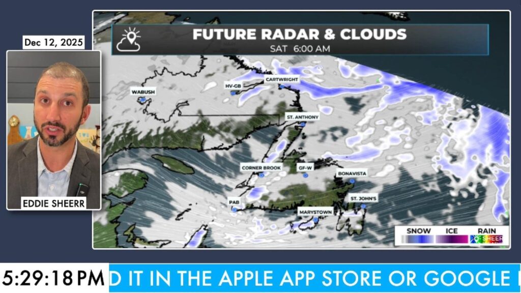 Calmer weather returns to NL this weekend, ahead of early week winter storm