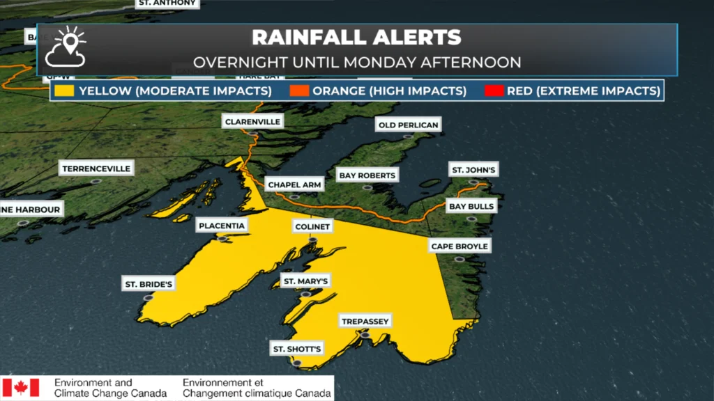 Winter Storm, Snowfall, Rainfall, Wind Warnings, Along With Special Weather Statements in Effect for Monday : forecast graphic 2