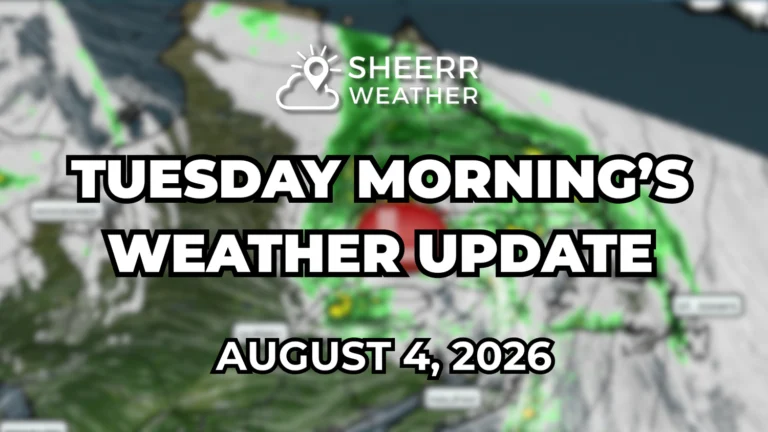 TUESDAY MORNING’S WEATHER BRIEFING – AUGUST 4, 2026