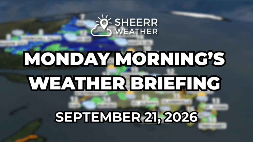 Monday Morning’s Weather Briefing — September 21, 2026: forecast graphic 2