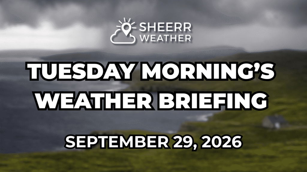 Tuesday Morning’s Weather Briefing — September 29, 2026: forecast graphic 1