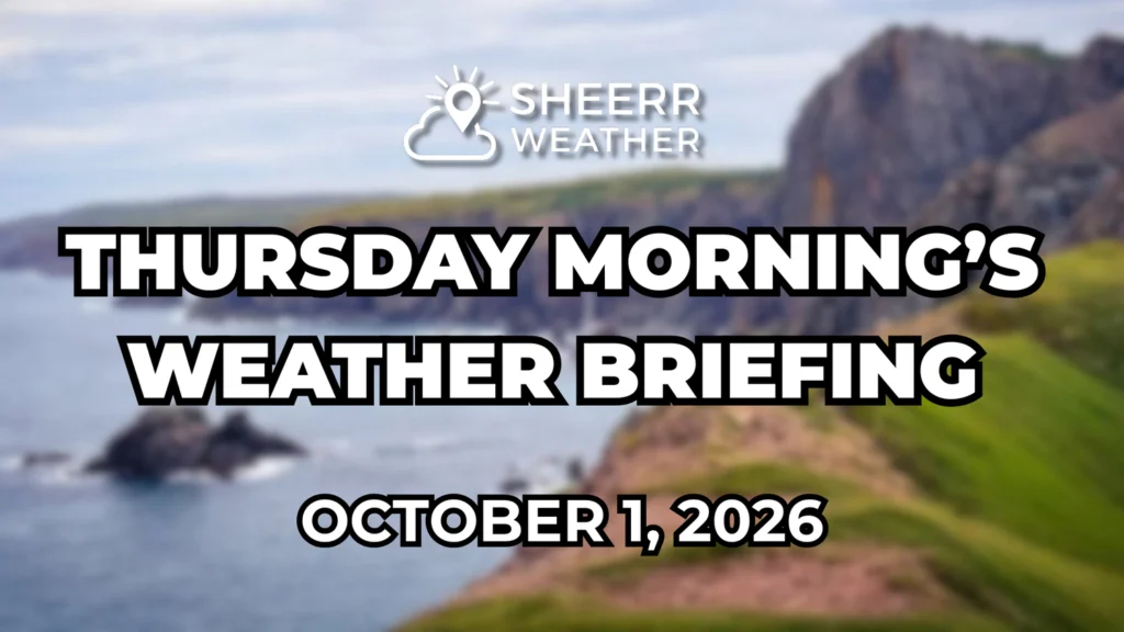 Thursday Morning’s Weather Briefing — October 1, 2026: forecast graphic 1