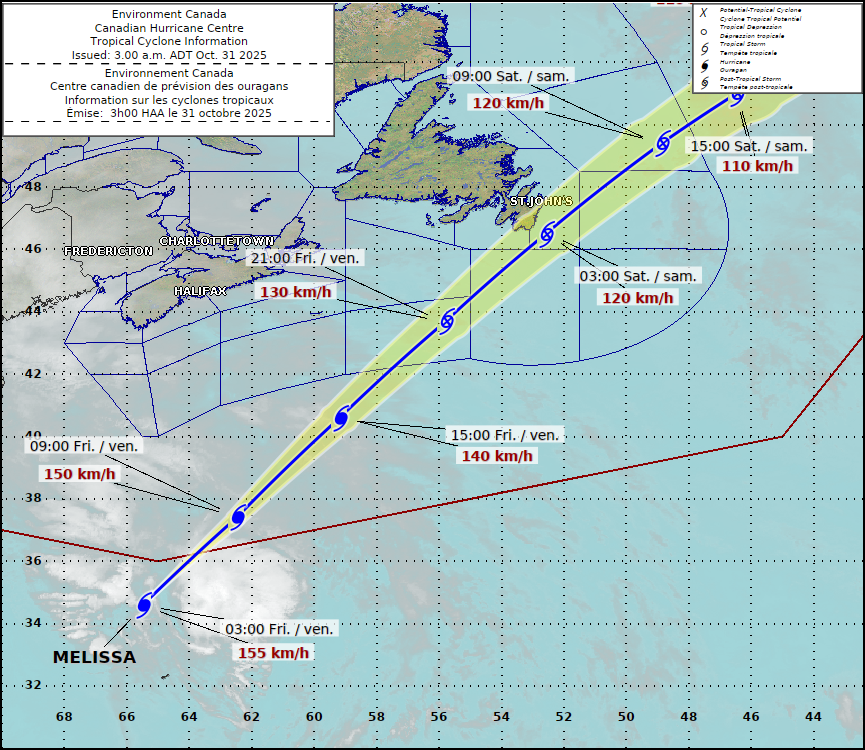 Friday Morning Weather Brief — October 31, 2025: forecast graphic 1