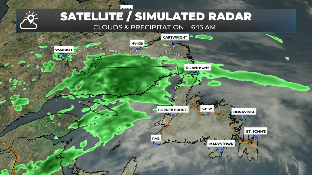 Simulated satellite and radar date for NL.