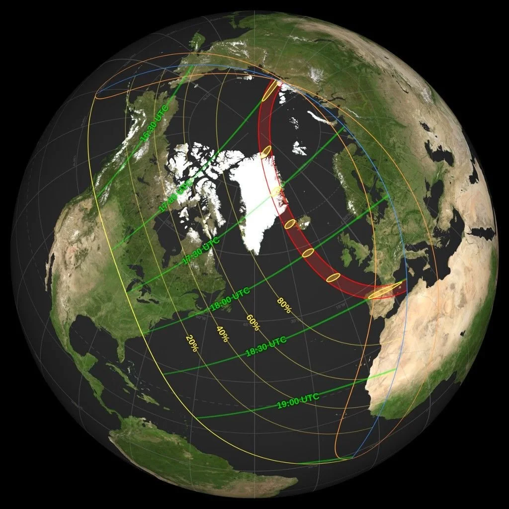 Partial solar eclipse visible across Newfoundland and Labrador Wednesday: forecast graphic 2