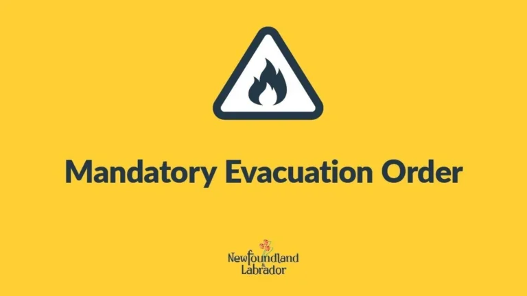 Evacuation Order issued for Towns of Small Point–Adam’s Cove–Blackhead–Broad Cove and Kingston Due to Wildfire