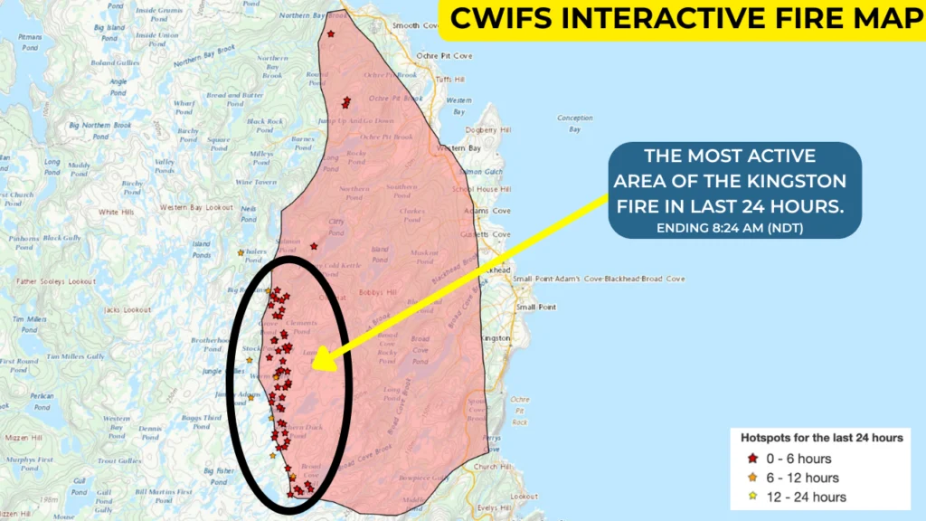Wildfire Update — August 17, 2025: forecast graphic 2