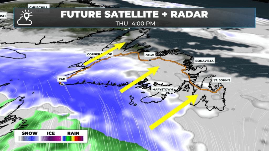 Snow arriving Thursday afternoon (January 22, 2026)