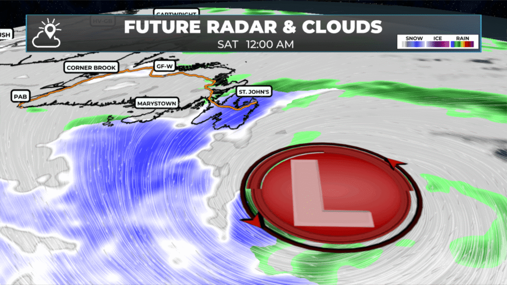 Another round of snow arrives on the Avalon Friday afternoon