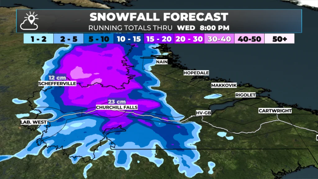 Snowfall forecast for today | Nov 12, 2025