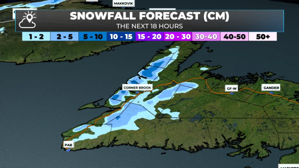 Light Snow And Rain Ends On The Island By Midnight: forecast graphic 2