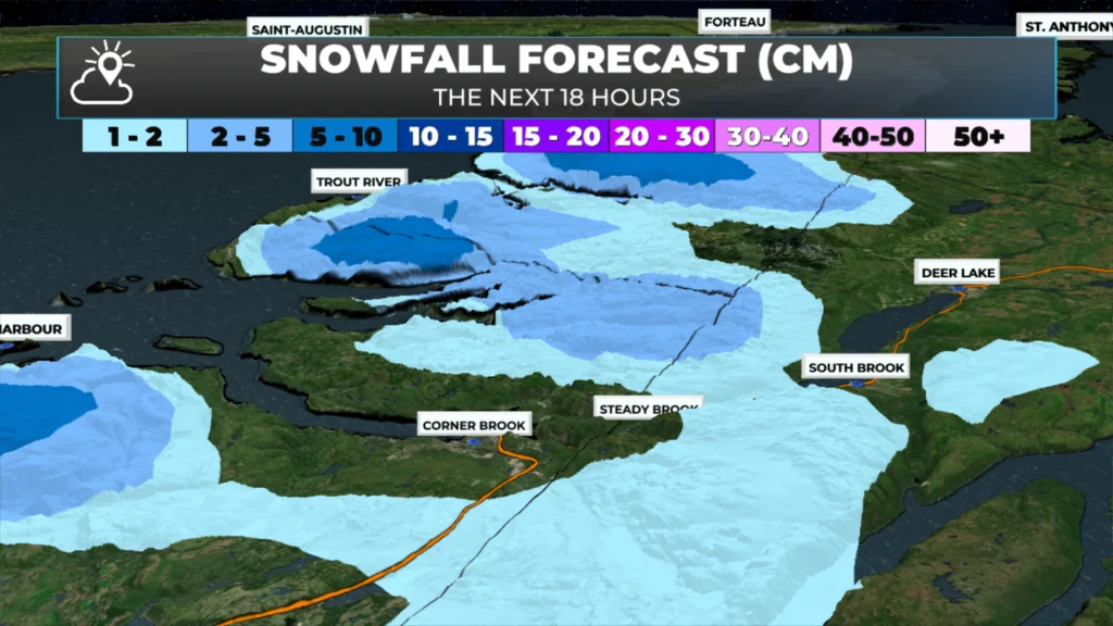 Light Snow And Rain Ends On The Island By Midnight: forecast graphic 3