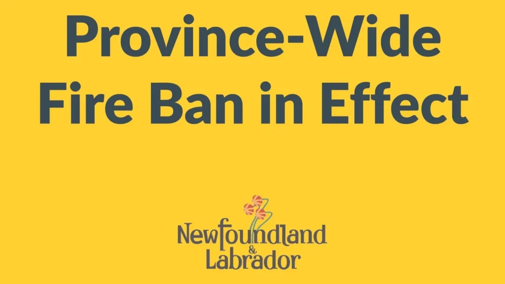 Government of NL institutes Province-wide Fire Ban Effective Immediately until July 17