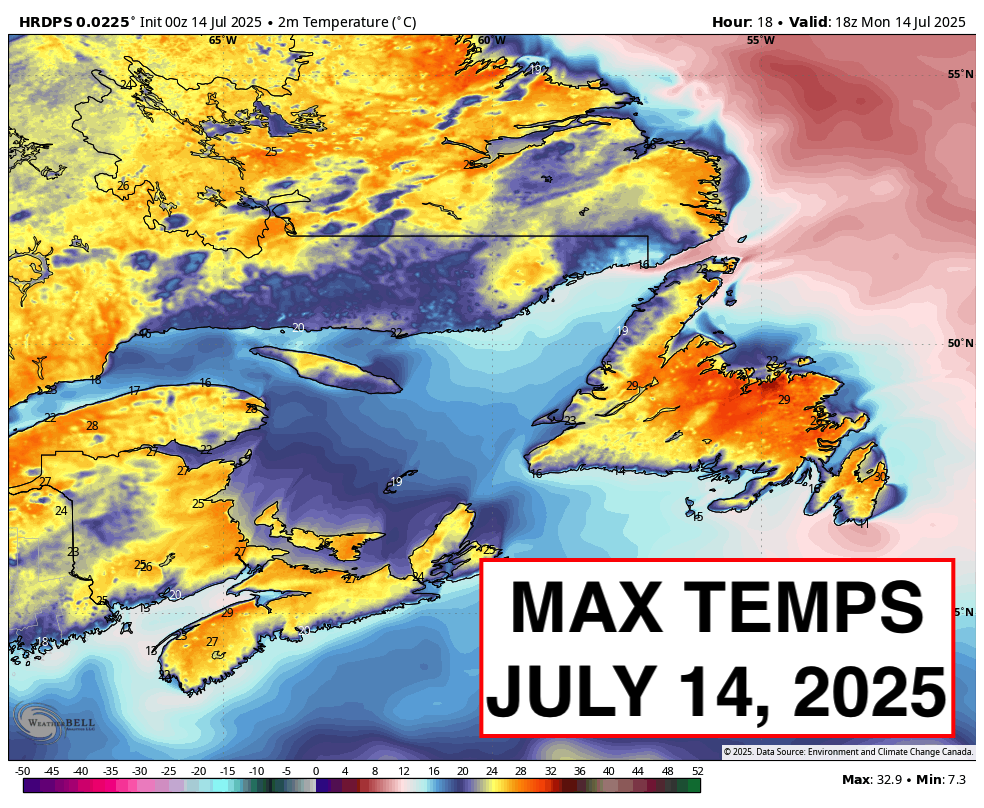 Heat Warnings and Thunderstorms Highlight Monday’s forecast: forecast graphic 2