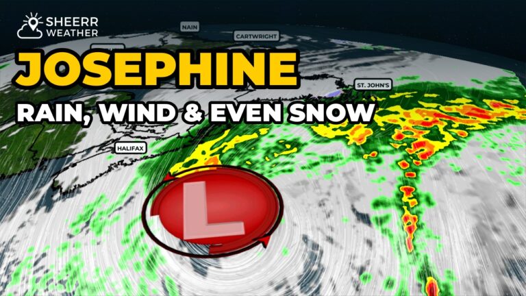 Rain, Wind & Even Snow Arrive As Josephine Passes South