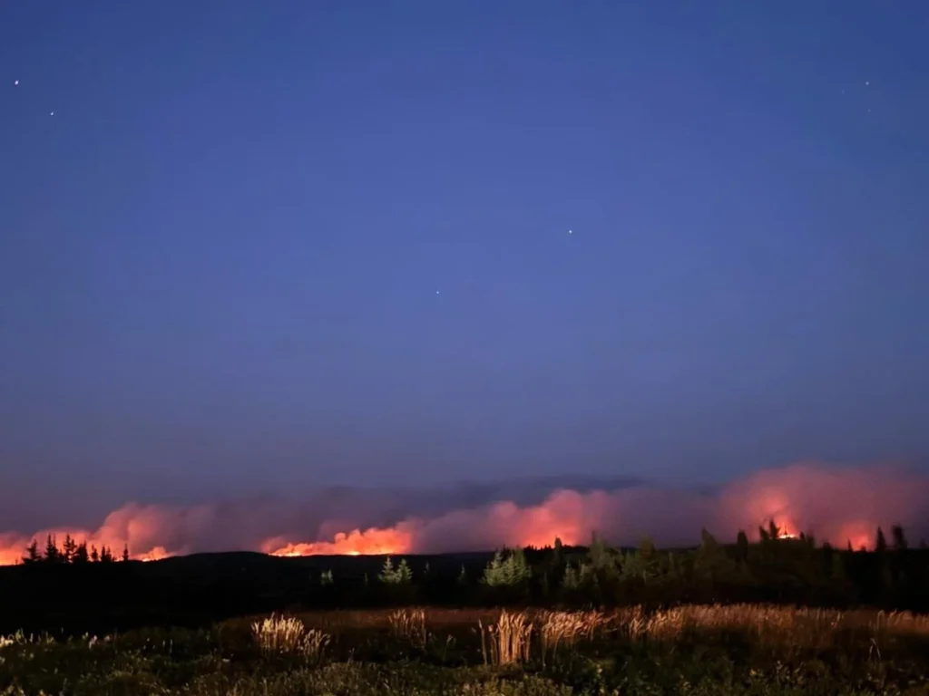 Wildfire Update — August 17, 2025: forecast graphic 1