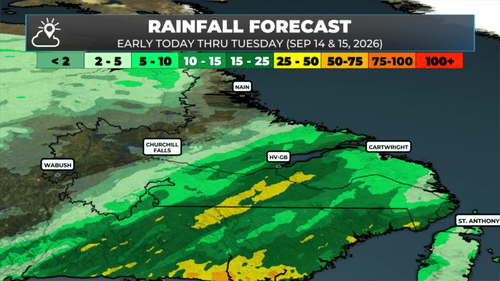 Monday Morning’s Weather Briefing — September 14, 2026: forecast graphic 5