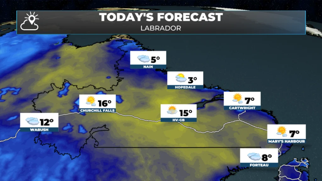 Today’s forecast for Labrador - May 28, 2026.