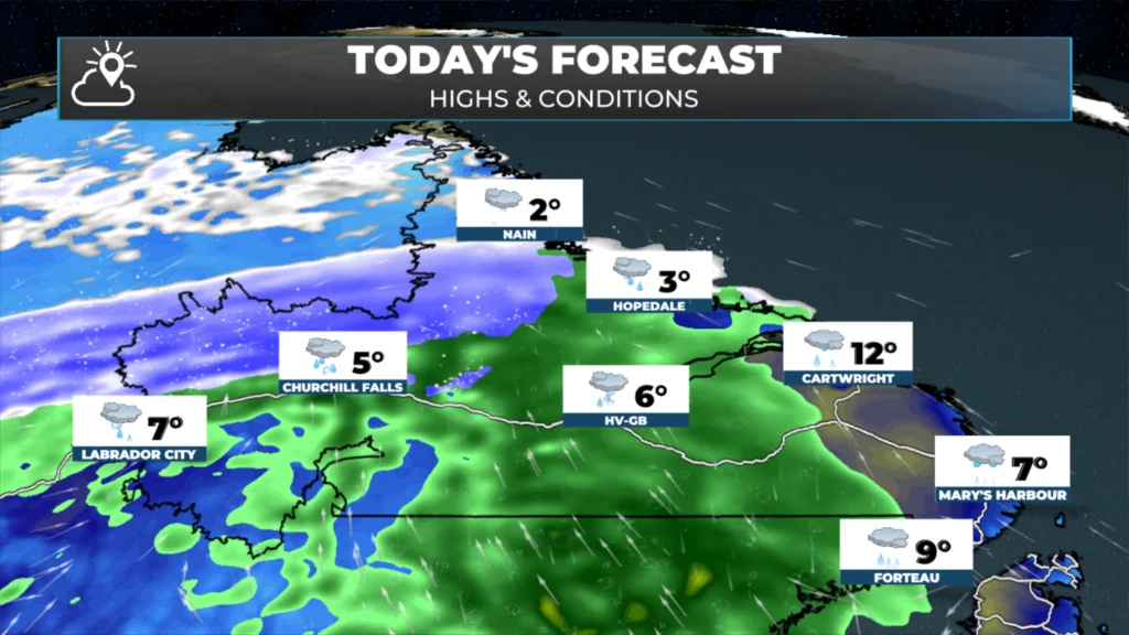 Labrador's forecast for today, May 20, 2026.