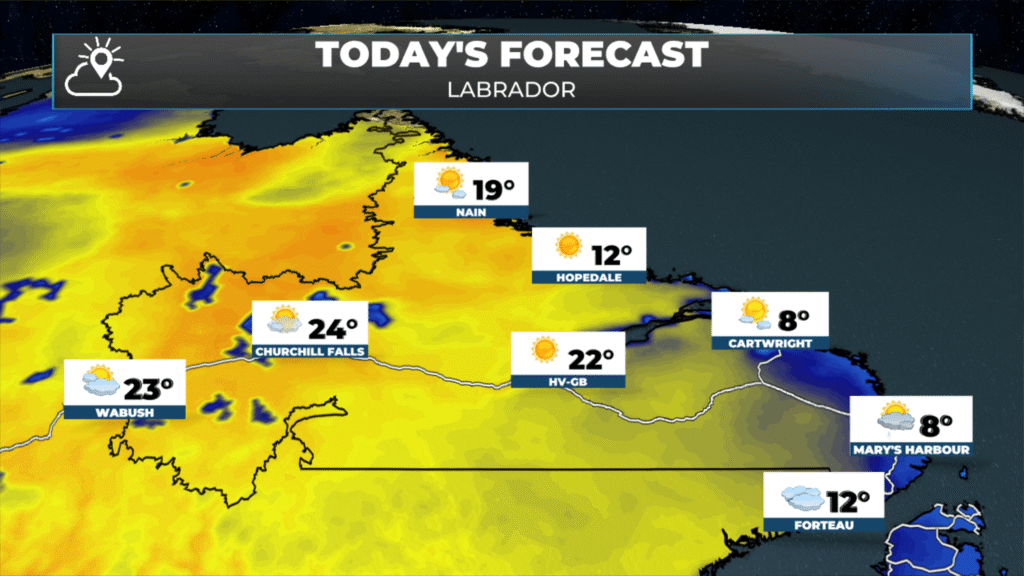 Labrador’s forecast for today - June 8, 2026