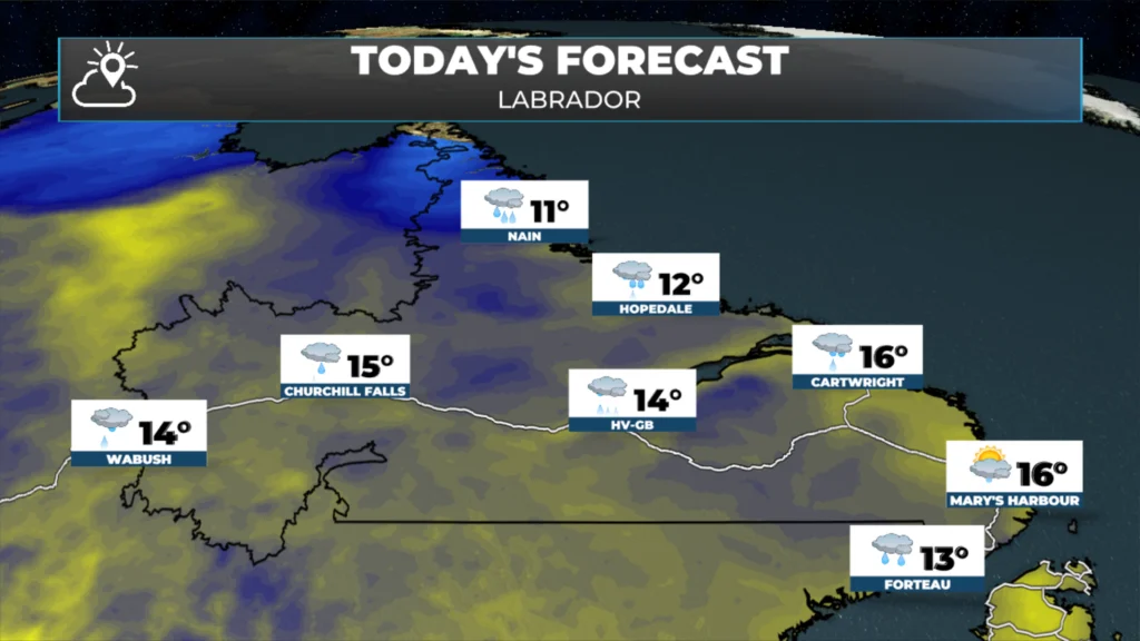 Labrador’s forecast for today (September 10, 2026).