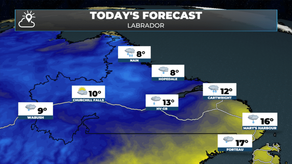 Labrador’s forecast for today (September 11, 2026).