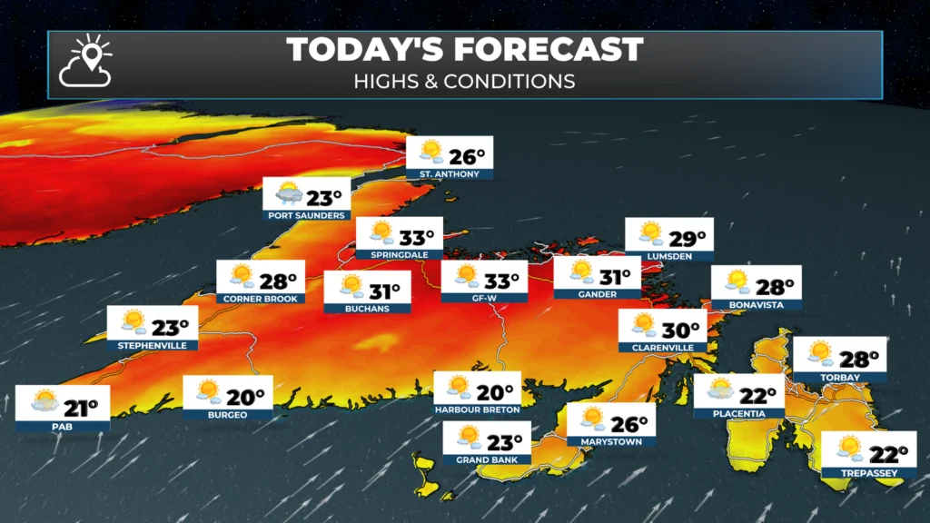 Monday morning weather brief — August 11, 2025: forecast graphic 4