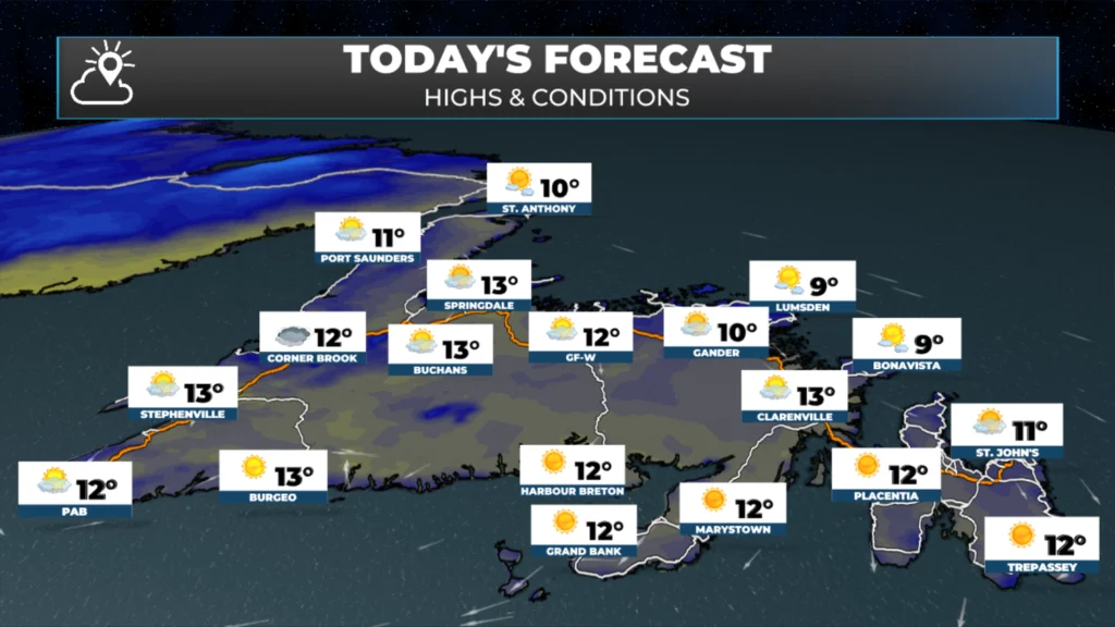 Wednesday Morning Weather Brief — October 29, 2025: forecast graphic 2