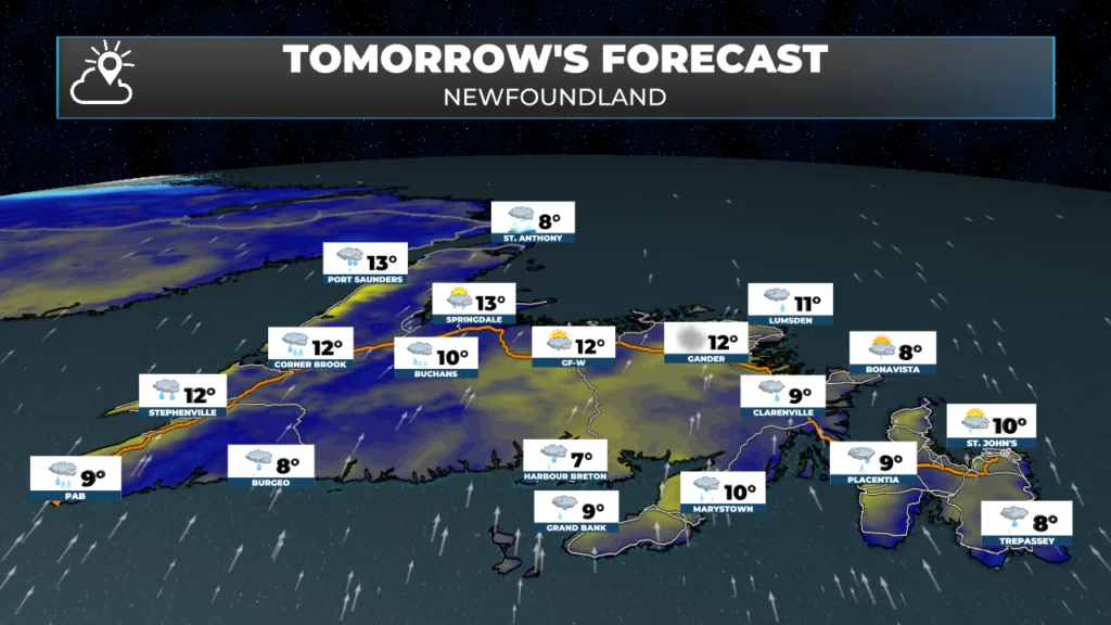 Newfoundland's forecast for tomorrow - March 17, 2026