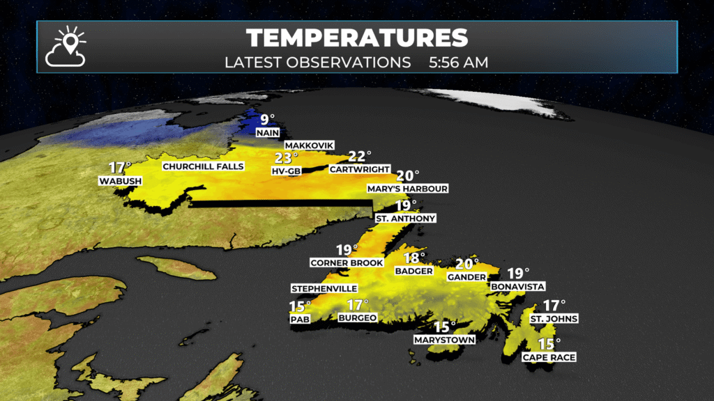 Monday morning weather brief — August 11, 2025: forecast graphic 2