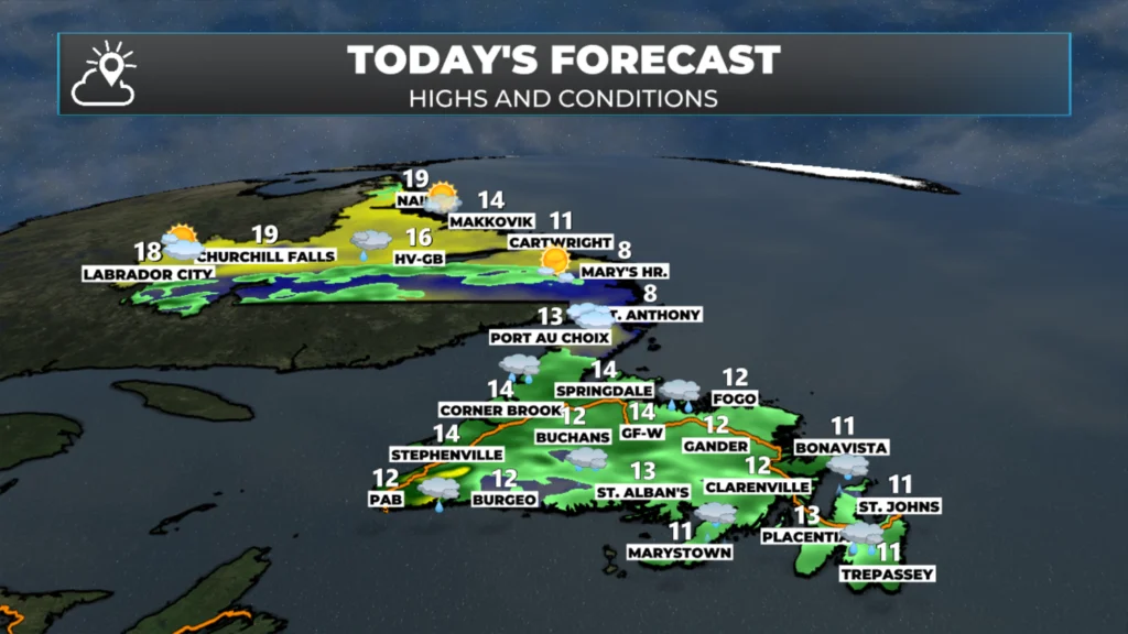 NL's forecast for today - June 24, 2026.