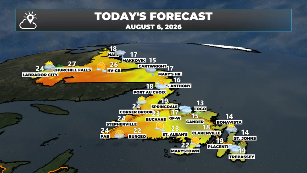 Thursday Morning’s Weather Briefing — August 6, 2026: forecast graphic 1
