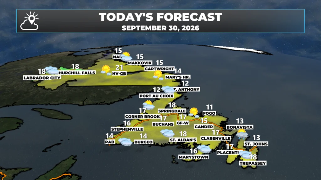 Wednesday Morning’s Weather Briefing — September 30, 2026: forecast graphic 3