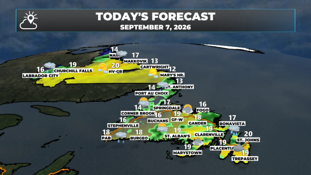 Monday Morning’s Weather Briefing — September 7, 2026: forecast graphic 2