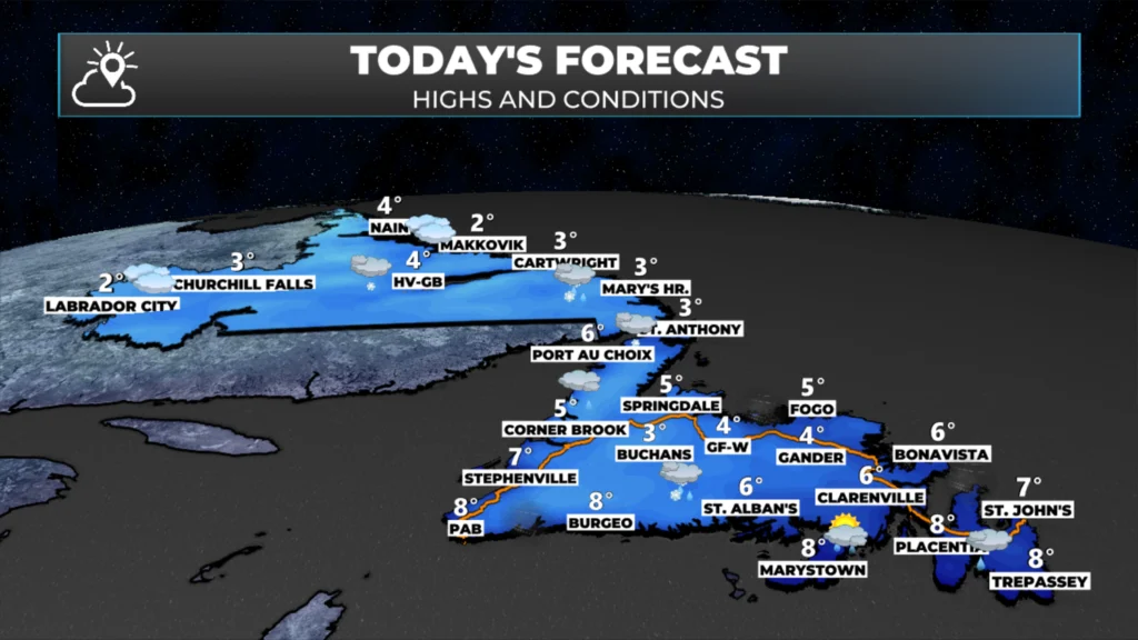 Wednesday Morning Weather Brief — November 5, 2025: forecast graphic 1
