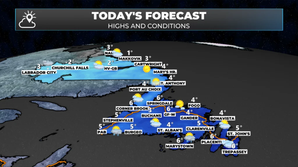 The forecast for today, November 21, 2025.