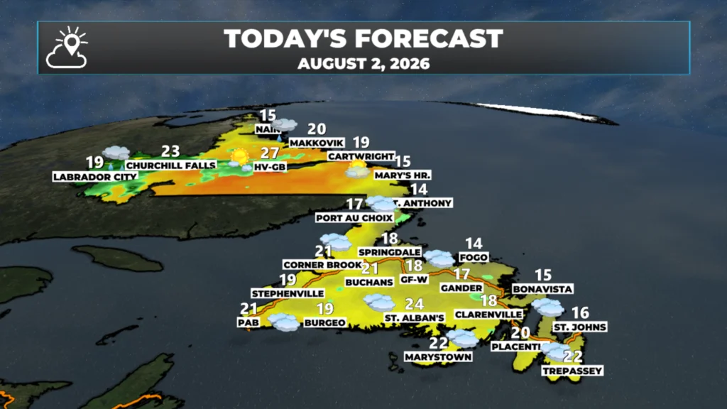 Sunday Morning Weather Update - August 2, 2026: forecast graphic 2