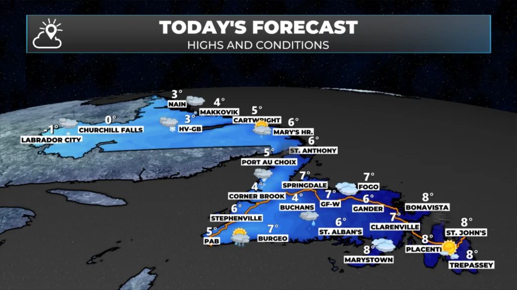 Tuesday Morning Weather Brief — November 18, 2025: forecast graphic 2