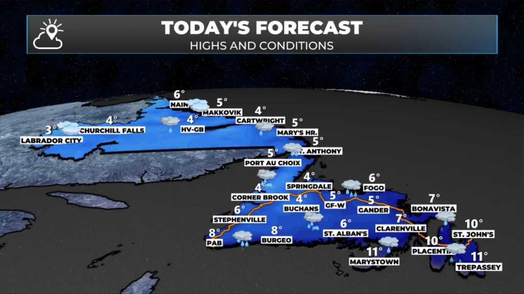 Tuesday Morning Weather Brief — November 4, 2025: forecast graphic 1
