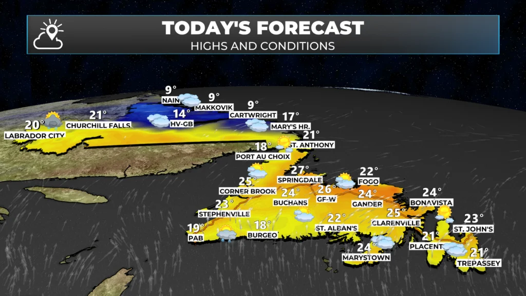 Monday Morning Weather Brief — August 25, 2025: forecast graphic 2