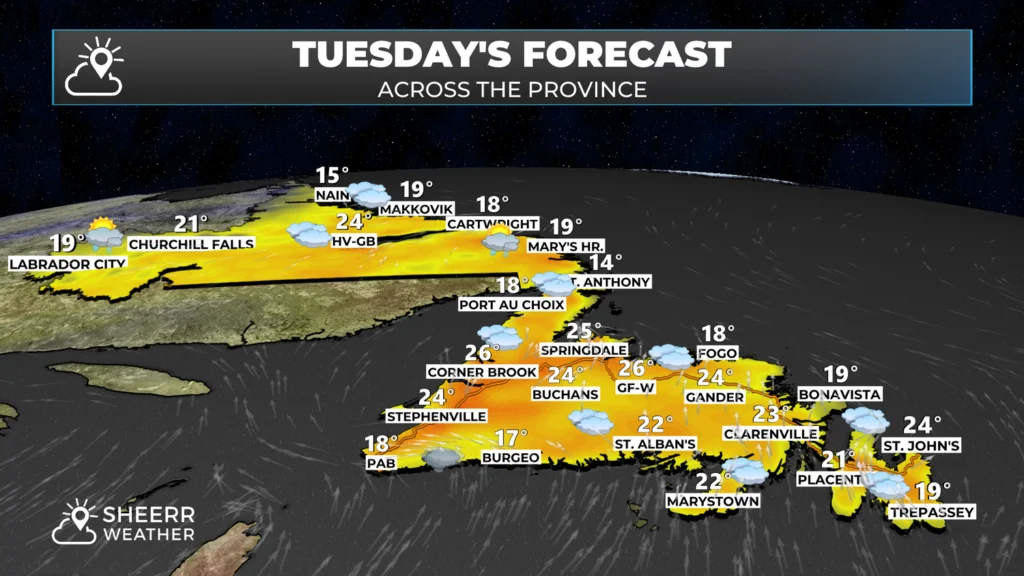 Tuesday Morning Weather Brief | July 29, 2025: forecast graphic 5